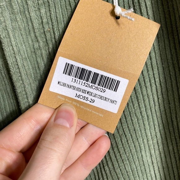 NWT Reformation Wilder Painter High Rise Wide Leg Corduroy Pants - Picture 8 of 9